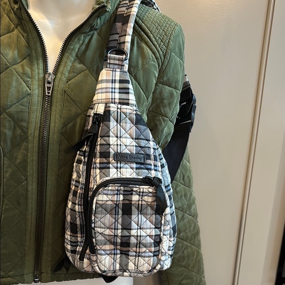 Vera Bradley Handbags - NWOT Vera Bradley Iconic Mini Sling Backpack Belt Bag - Cozy Plaid Neutral